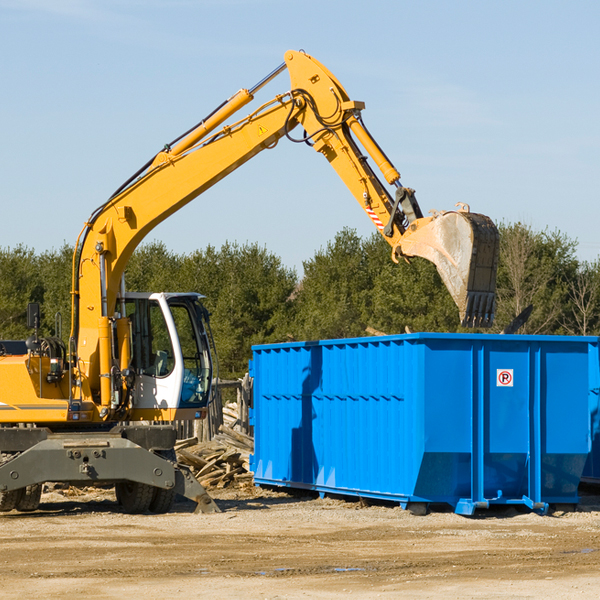 what size residential dumpster rentals are available in Missaukee County MI